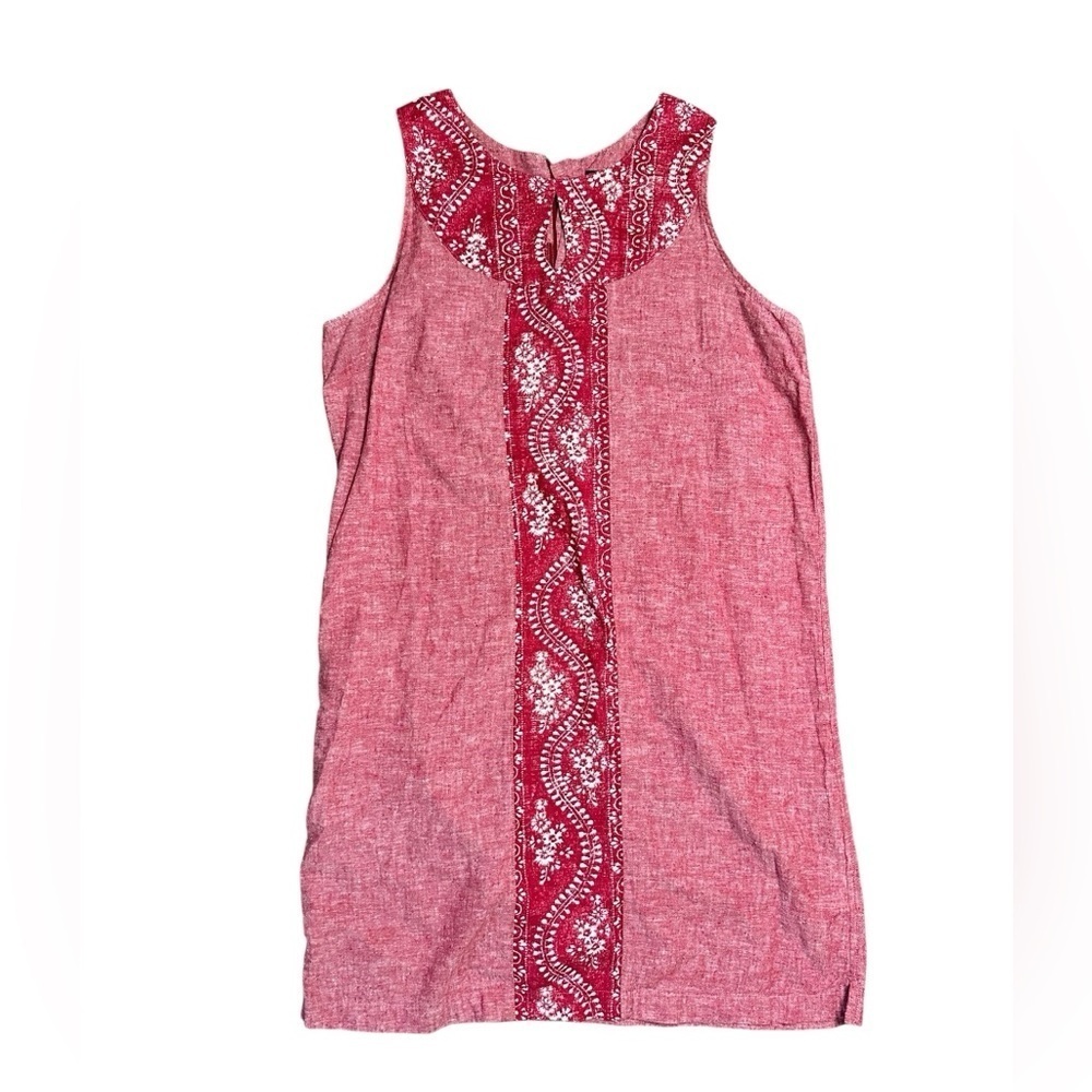 Patagonia Red Island Hemp Shift Dress Size 6